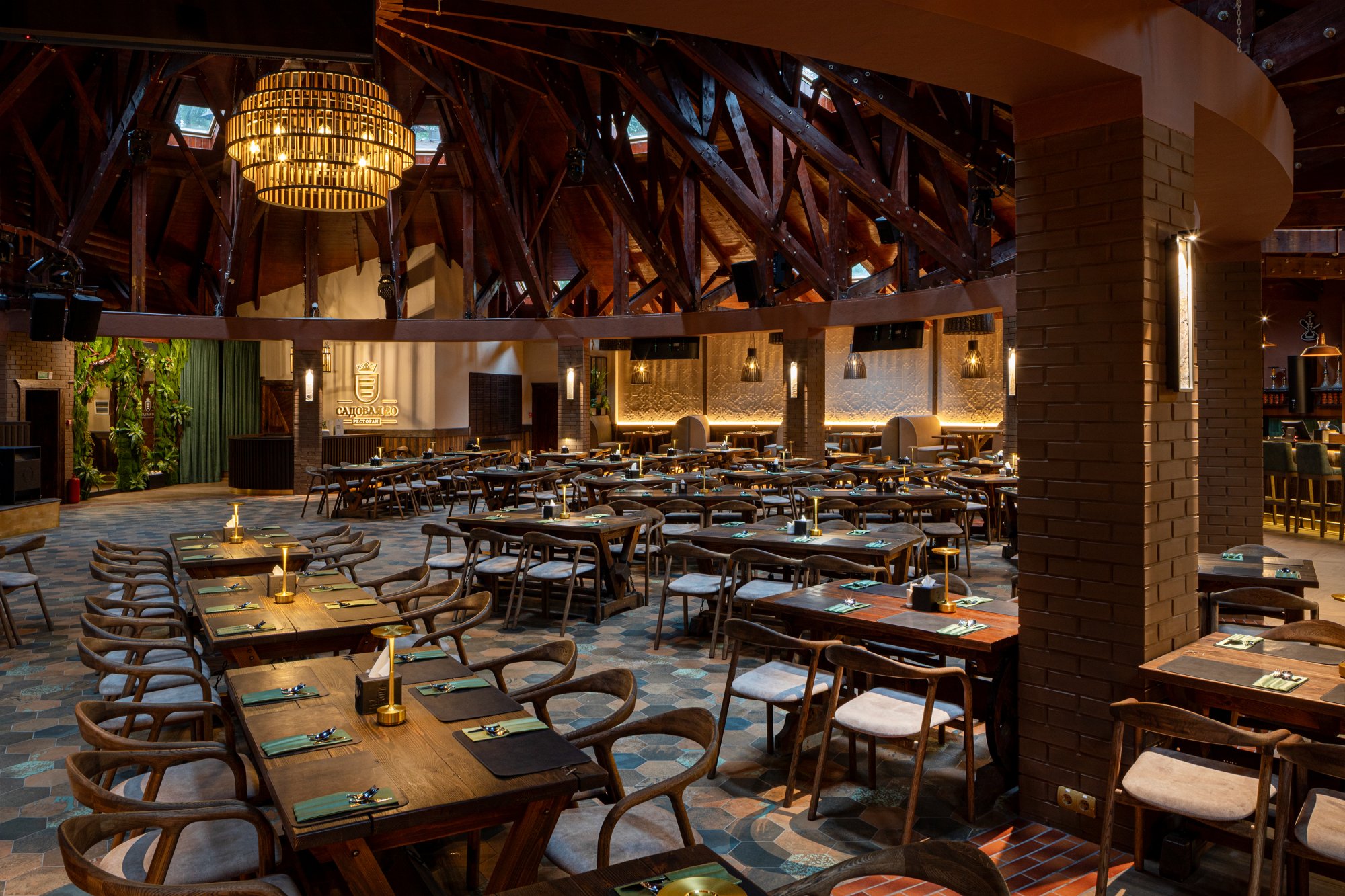 Ресторан Садовая 20. Основной зал